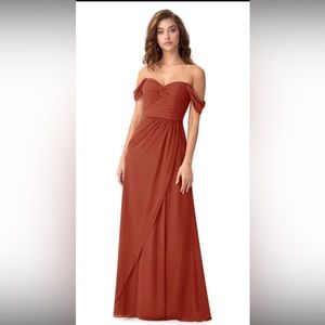 Azazie Millie Dress (Rust) Size 10